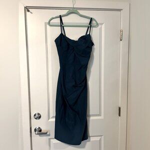 BNWT Stop Staring by Alicia Estrada Womens Long Blue Dress Size XL